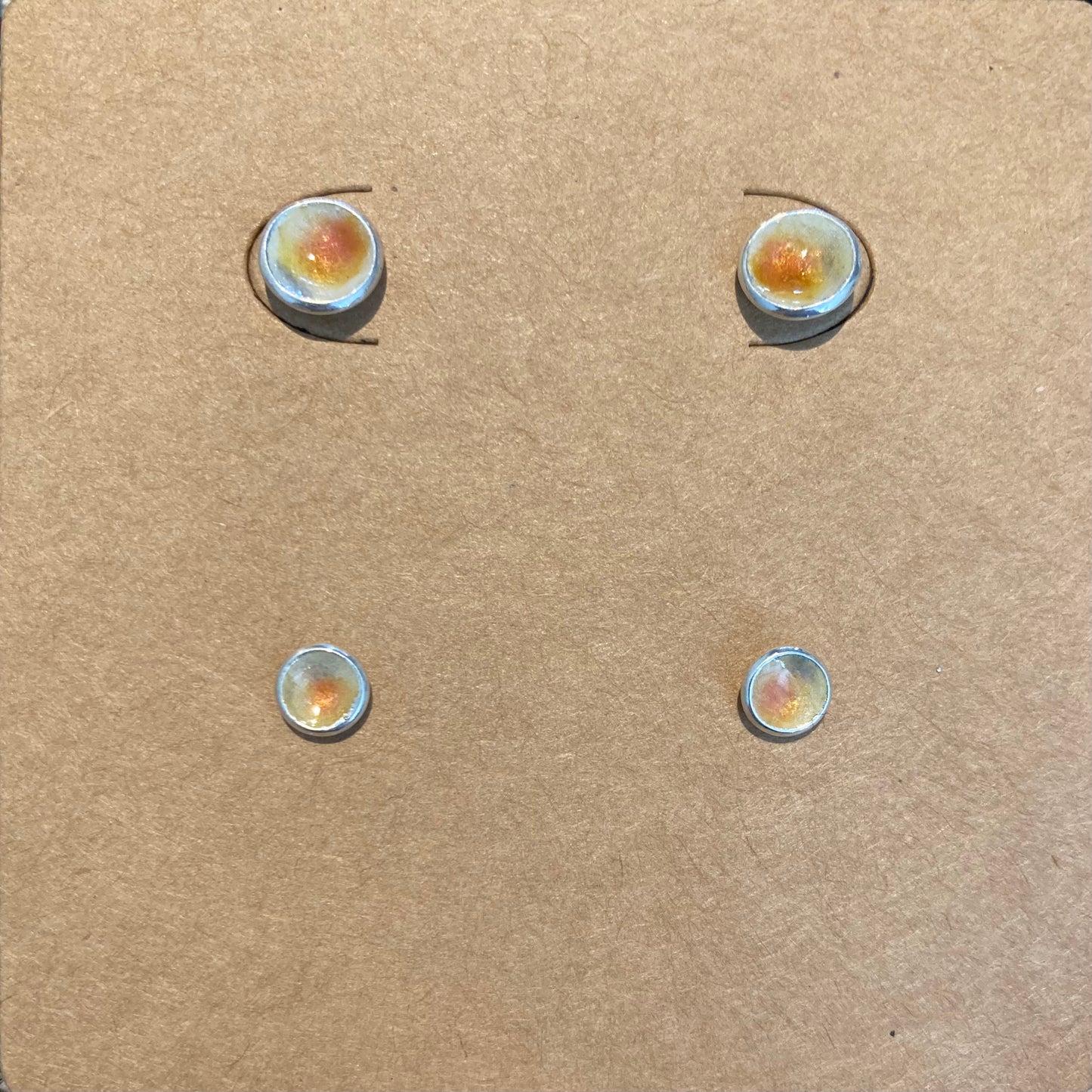 Geëmailleerde oorstekers - set