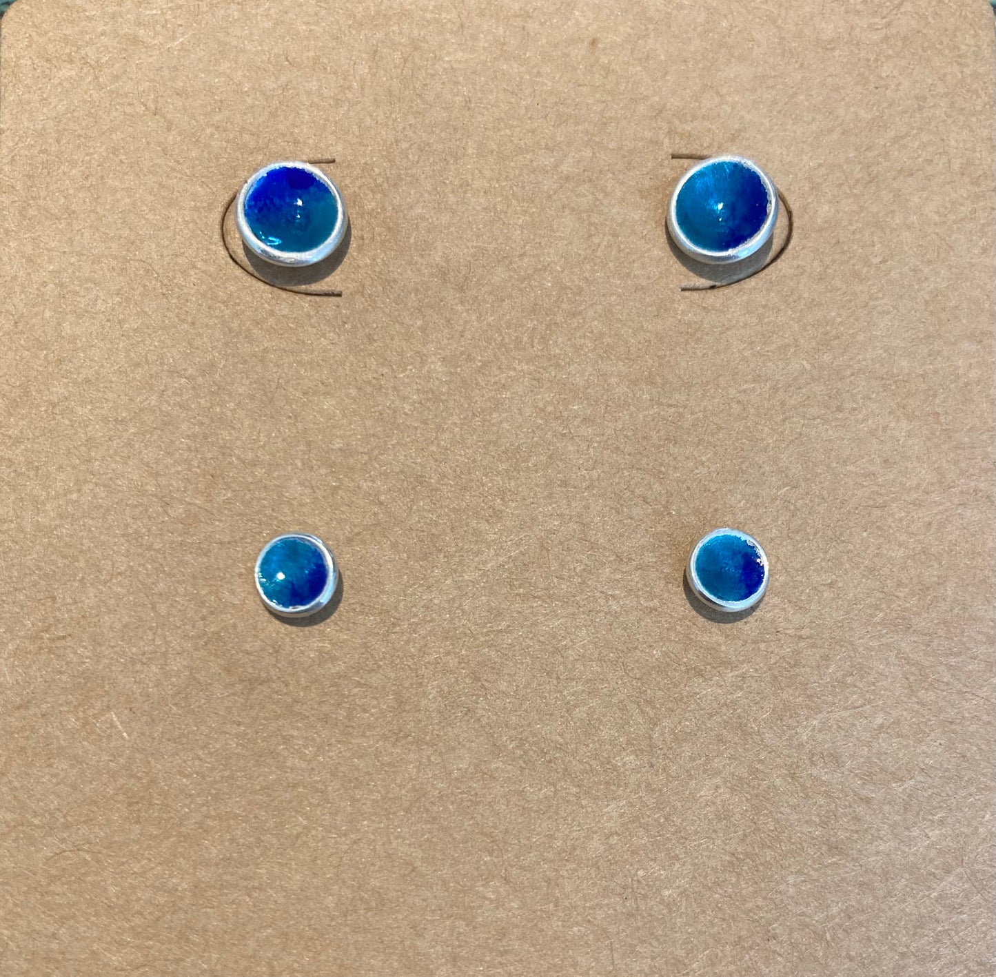 Geëmailleerde oorstekers - set