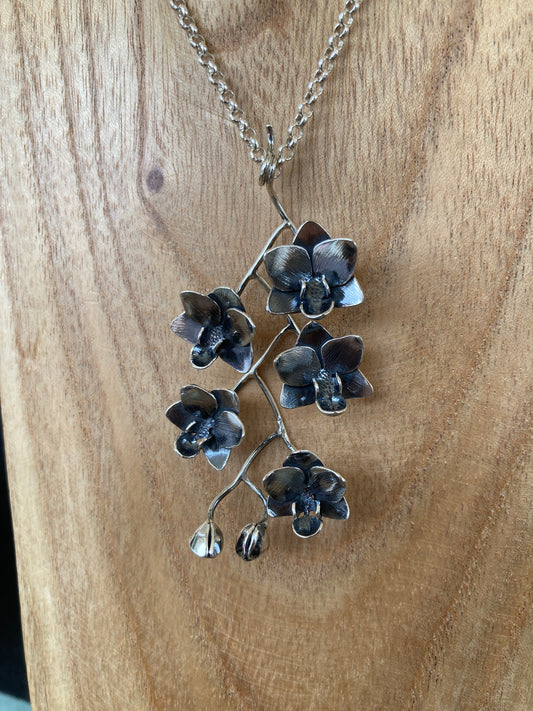 Phalaenopsis orchid necklace